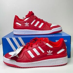 Adidas Originals Forum LOW CL Athletic Sneakers Scarlet/White HQ1495 Men's Sz 11